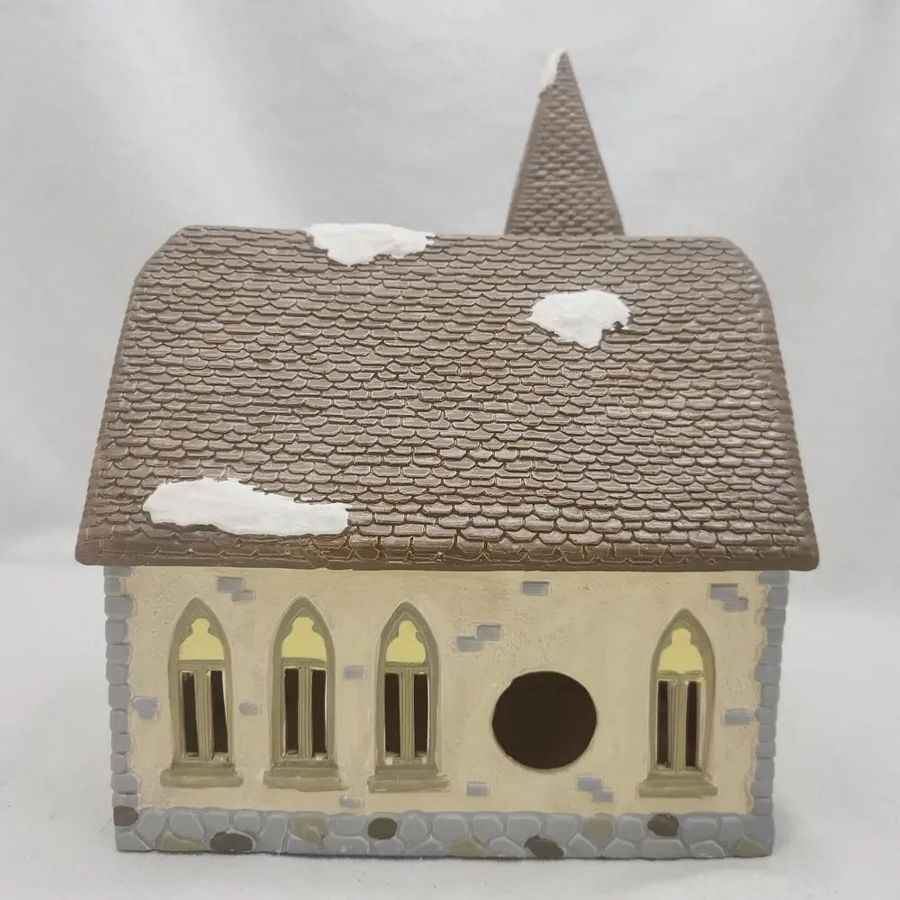 House Dept 56 Snow Village Redeemer Church Illuminated 5127-6 Retired 1988